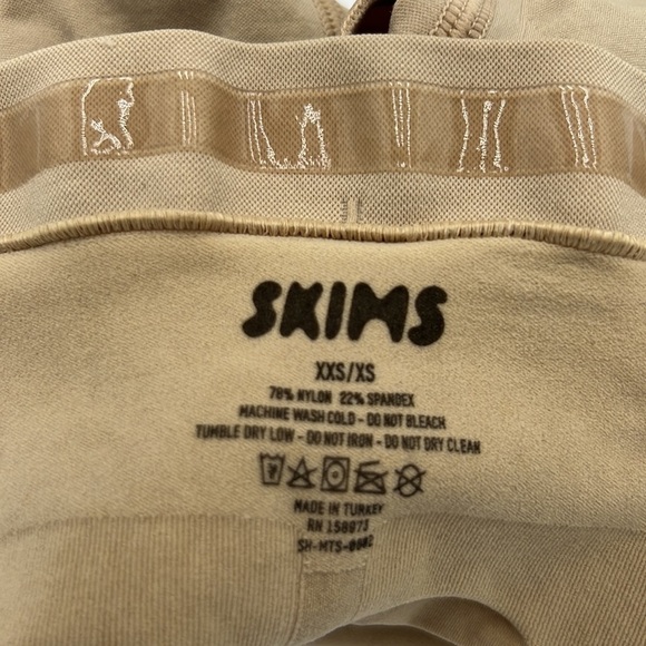 SKIMS SCULPTING SHORT MID THIGH OPEN GUSSET CLAY SZ XXS - Picture 7 of 8